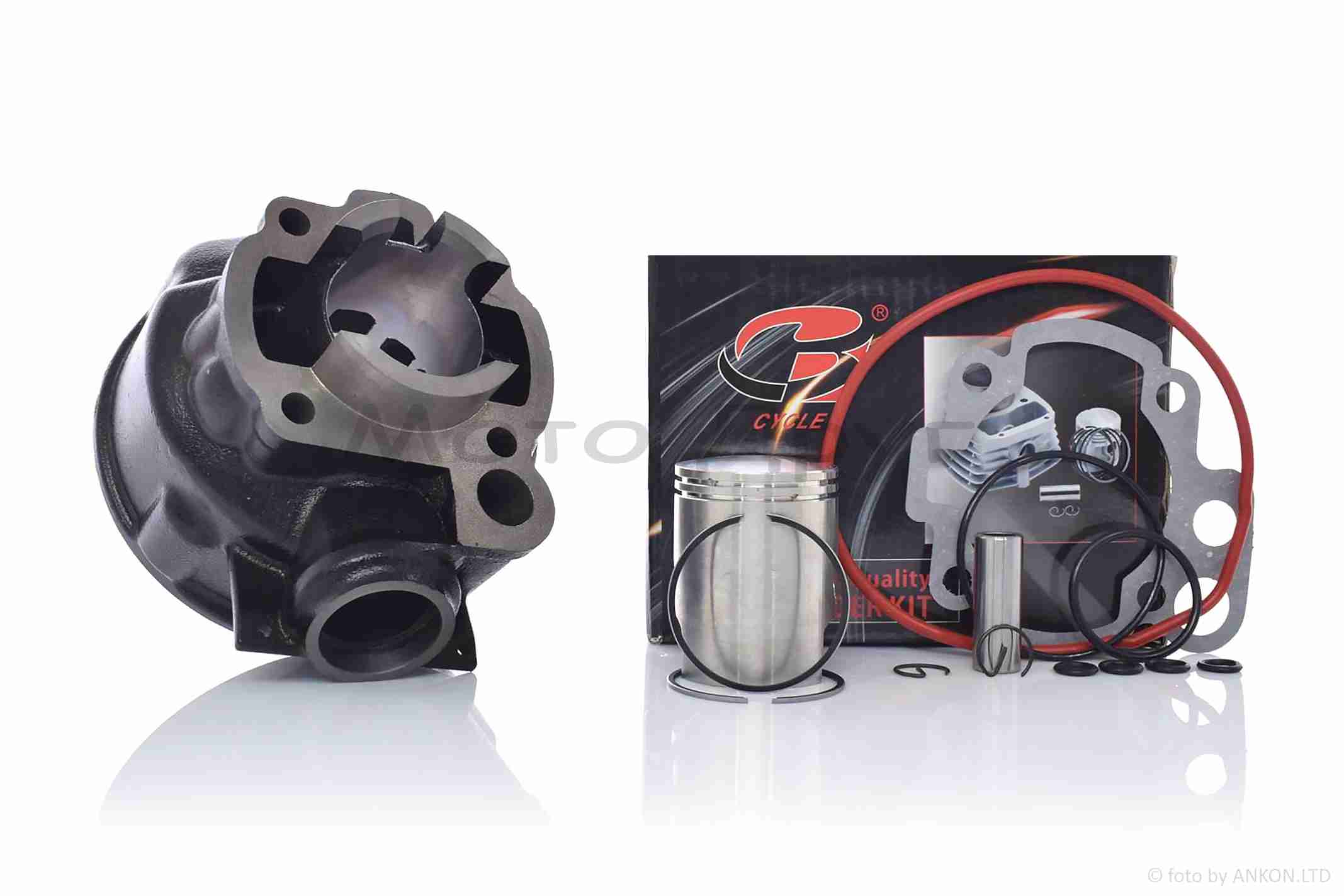 Поршневая группа (ЦПГ) Minarelly AM6, Piaggio D40.3 водяное охлаждение "B-CYCLE"