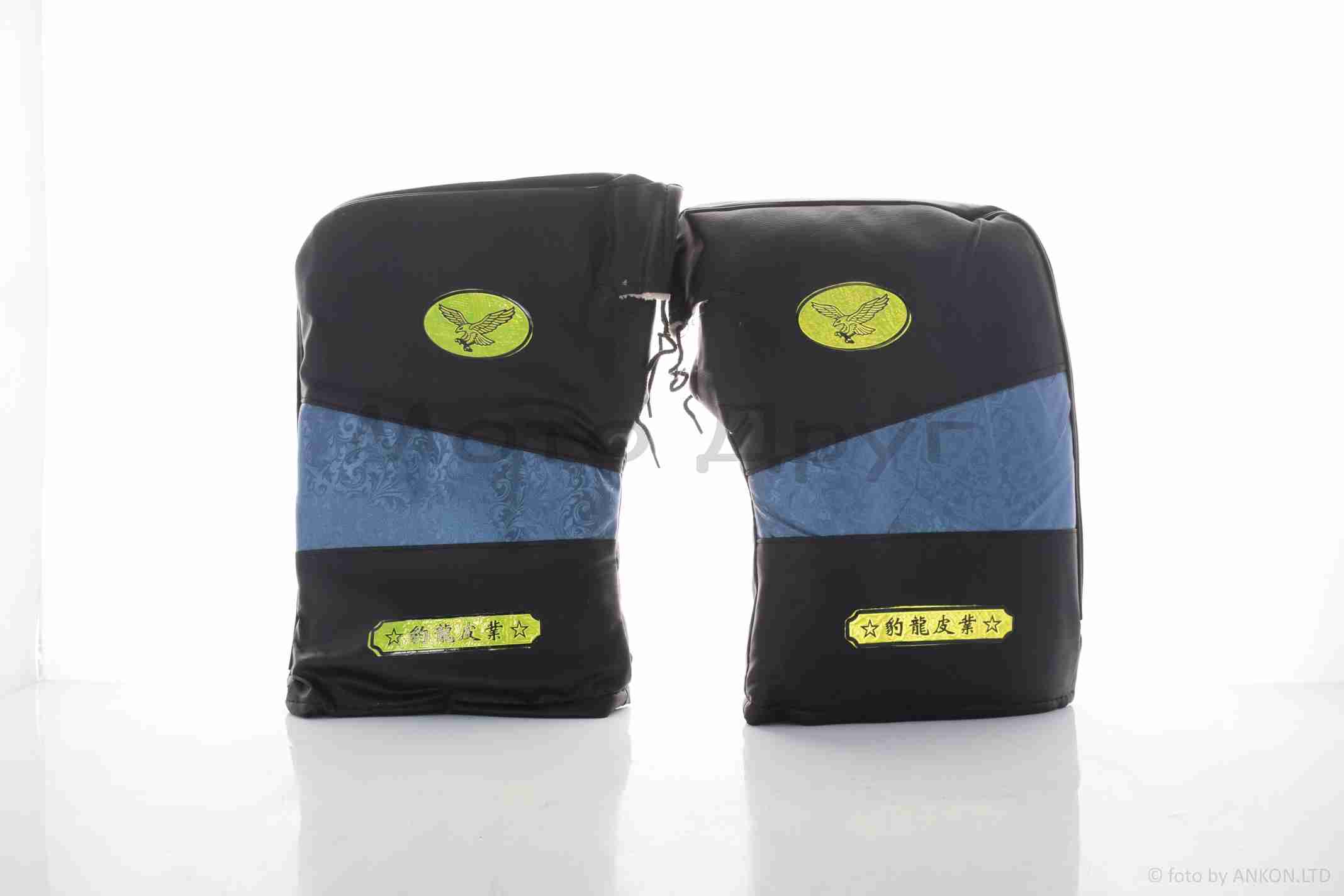 Рукавицы (варежки) на руль зимние синяя вставка