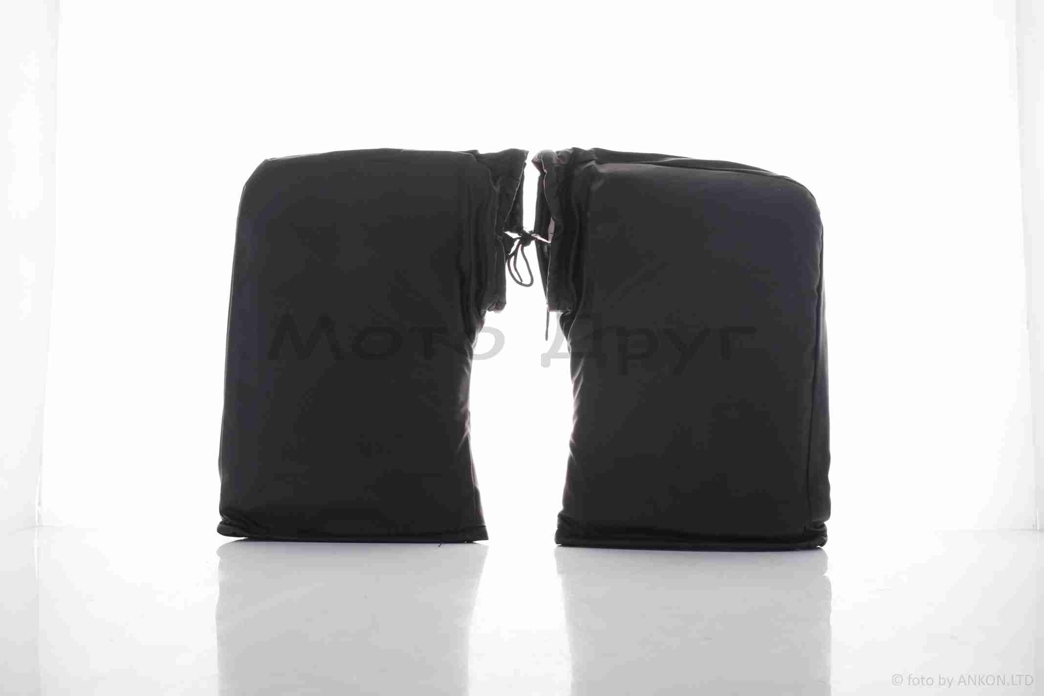 Рукавицы (варежки) на руль зимние салатовая вставка — изображение 2