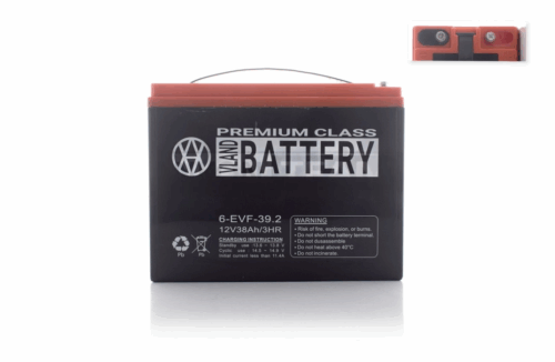 Аккумулятор  AGM  12V 38A  223-105-174mm  6-EVF-39.2  тяговый "VLAND" (E-bike, электро вело/скутеры2025)