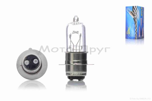 Лампа фары  P15D-25-1  12V25/25W  1 ус, белая  "LIPAI"