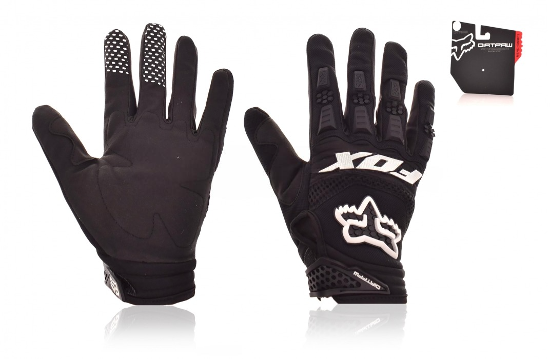 Рукавички вело “FOX” #DIRTPAW, L, чорні