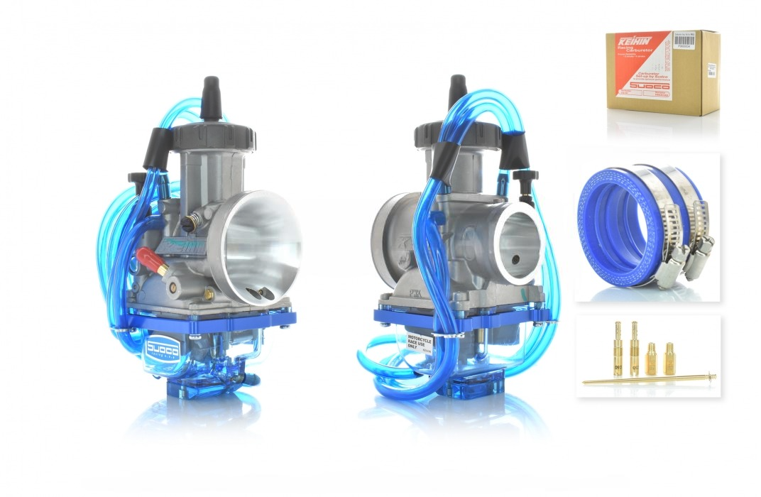 Карбюратор PWK36 ручной подсос +патрубок, жиклеры, игла "KEIHIN"