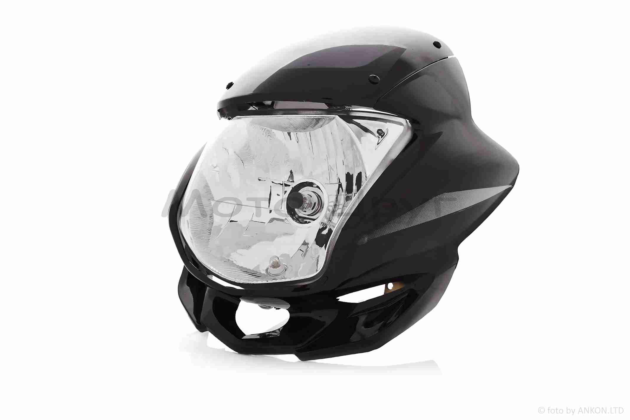 Обтекатель ZS125/150 +фара, крепеж (черный)