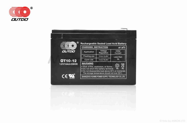 Акумулятор  SLA  12V  10A  151-96-100mm  OT10-12  “OUTDO”