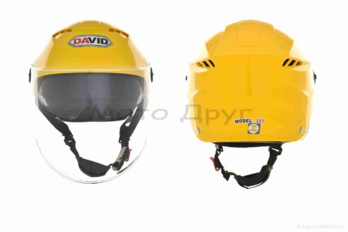 Шолом відкритий "DAVID" (#327, регулятор розміру L-XXL, yellow) - Зображення 3