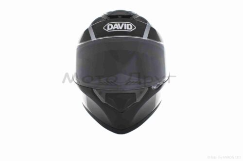 Шлем интеграл  "DAVID"  (#D820D, черно-серо-красный, XL, ABS) — изображение 3