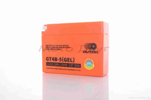 Аккумулятор GEL  12V 2.3A  Suzuki/Yamaha  115-40-90mm  GT4B-5  "OUTDO"  2025 — изображение 2