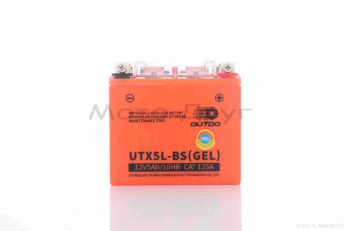 Аккумулятор  GEL  12V 5A  113-70-107mm  UTX5L-BS (YTX5L-BS)  "OUTDO"  2025