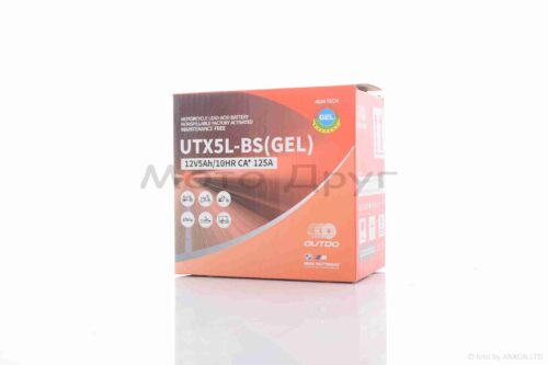 Аккумулятор  GEL  12V 5A  113-70-107mm  UTX5L-BS (YTX5L-BS)  "OUTDO"  2025 — изображение 5