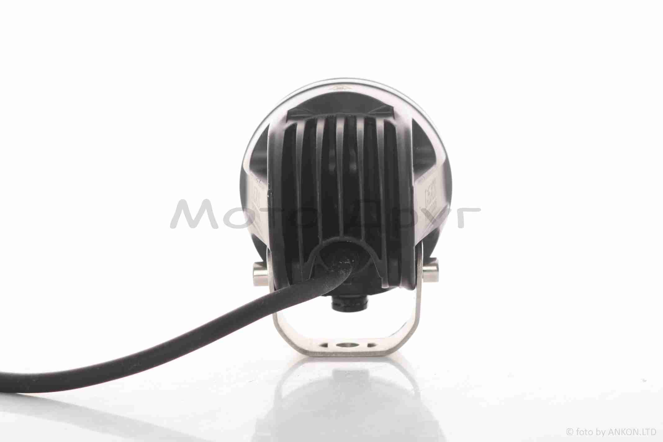 Фара дополнительная диодная, круглая d80, круглое крепление #S6-4G1 - Зображення 2