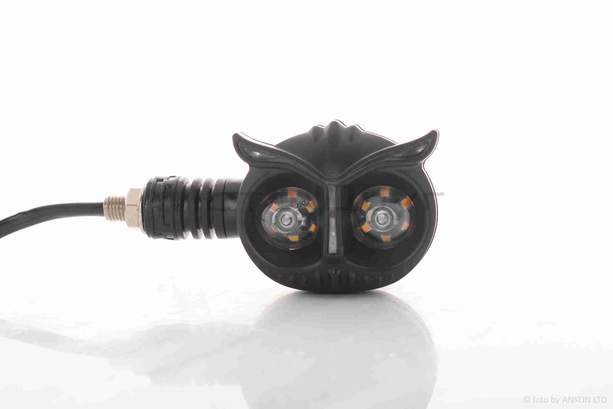 Повороты диодные пара филин, гибкая ножка (красные)