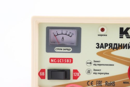 Зарядний пристрій для АКБ 6V/12V стаціонарний NC-LC15B2 - Зображення 2
