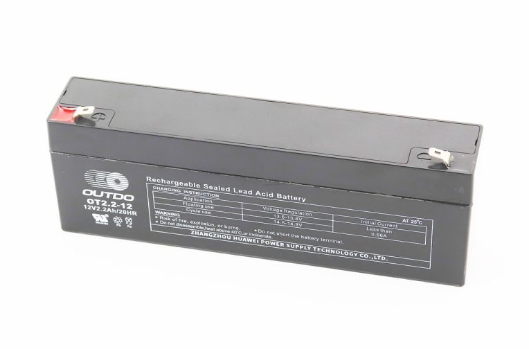 Акумулятор 12V2,2Ah OT2,2-12 кислотний (L178*W35*H61mm) для ДБЖ, іграшок та ін.