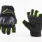 Перчатки мотоциклетные без пальцев L-Чёрно-Салатовые