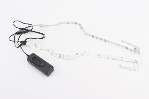 Підсвічування LED на мото шолом, 3 режими, зелене (без батарейок) - Зображення 2