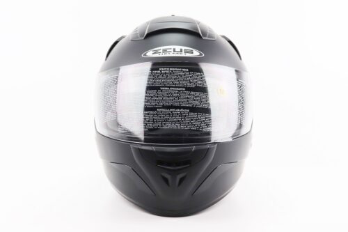 Шолом інтеграл, закритий+відкидні окуляри ZS-806F Solid M, ЧОРНИЙ мат - Зображення 4