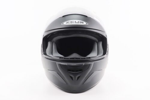 Шолом інтеграл, закритий+відкидні окуляри ZS-806F Solid M, ЧОРНИЙ мат - Зображення 6
