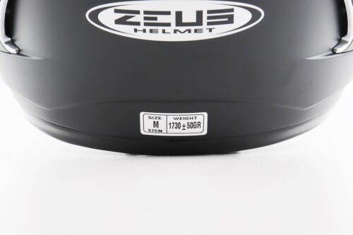 Шолом інтеграл, закритий+відкидні окуляри ZS-806F Solid M, ЧОРНИЙ мат - Зображення 7