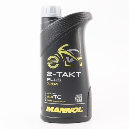 Масло 2T - полусинтетическое для мототехники "PLUS", 1L
