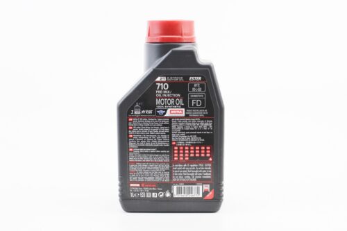 Олива 2T - синтетична для мототехніки "710 SYNTHETIC 100%", 1L - Зображення 2