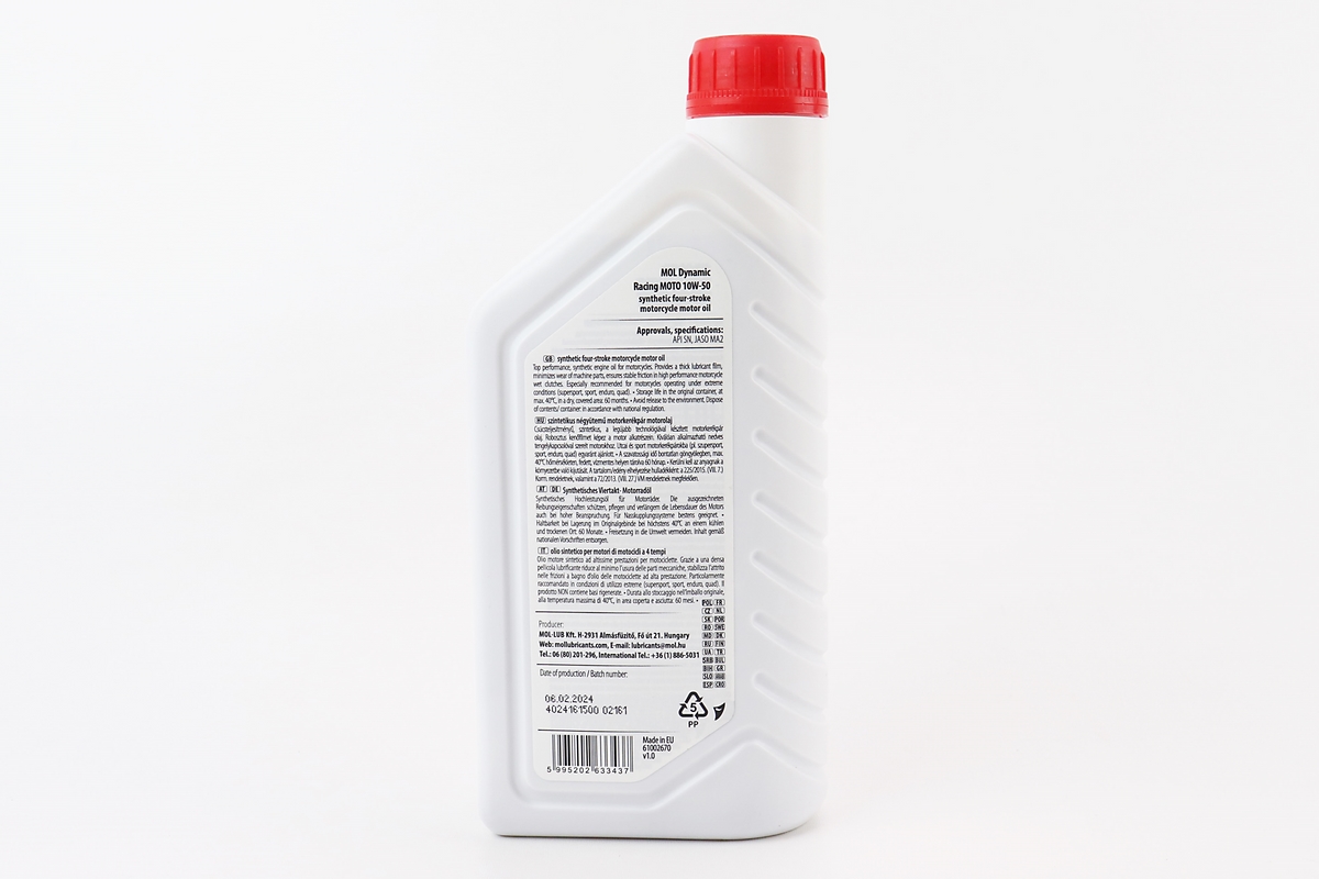 Олива 4T 10W-50 - синтетична мотоциклетна "Moto Racing", 1L - Зображення 2