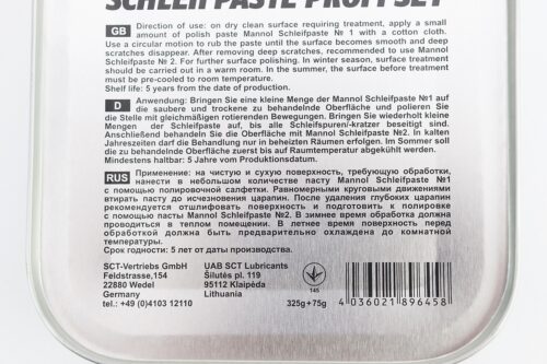 Полировальный набор "Schleifpaste Profi Set" 325g+75g — изображение 3