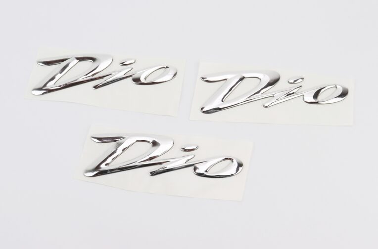 Наклейка шильдик “DIO” 3шт 15,5 * 4,5