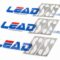 Наклейки набір 3шт "HONDA LEAD "SS" (35х10см), синій