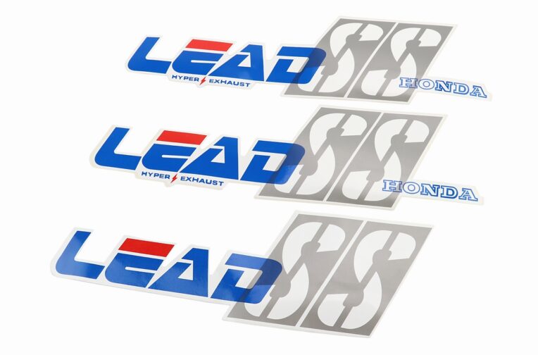 Наклейки набір 3шт “HONDA LEAD “SS” (35х10см), синій
