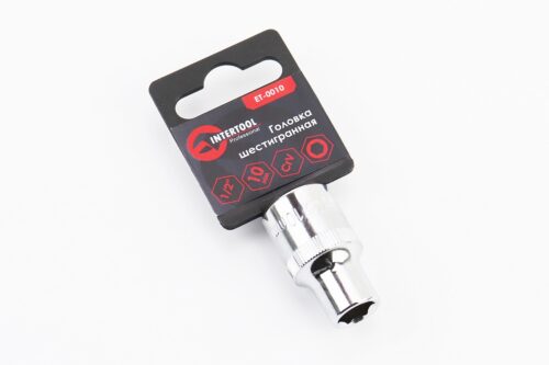 Головка торцевая 6-гранная 1/2" 10х38мм CrV ET-0010