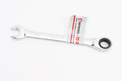 Ключ комбинированный с трещеткой 16мм CrV, PROF DIN3113 XT-1356