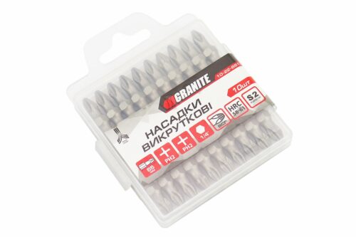 Бита двухсторонняя PH2/PH2 65мм 1/4" S2 10шт 10-22-651 — изображение 2