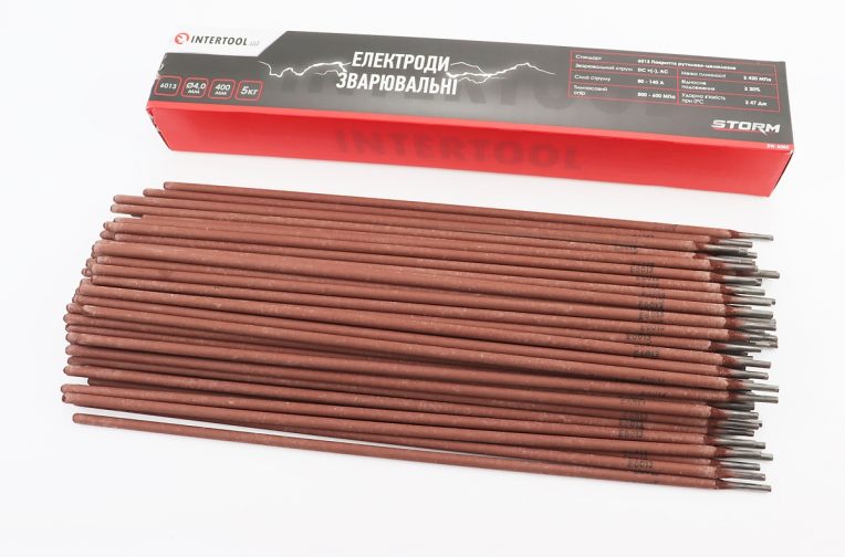 Электроды сварочные 6013, D-4мм, 5кг, STORM EW-5040