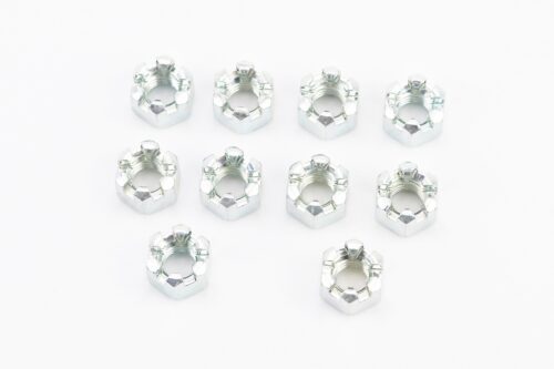 Гайка М8x1,25 корончаста 8 цб DIN935, к-кт 10шт