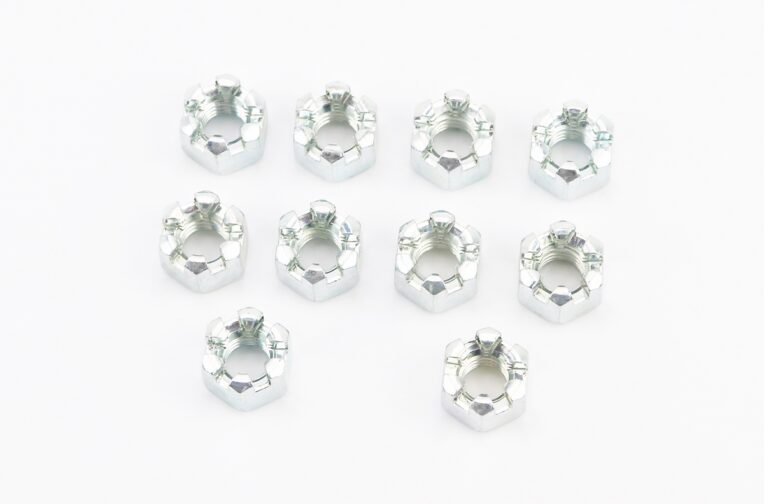 Гайка М8×1,25 корончаста 8 цб DIN935, к-кт 10шт