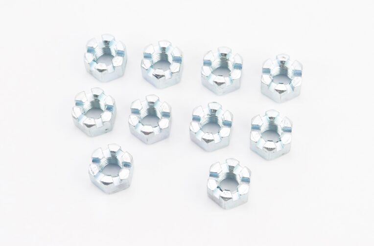 Гайка М10×1,5 корончаста 8 цб DIN935, к-кт 10шт