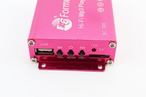 АУДІО-блок (МРЗ-USB / SD, FM-радіо, пультДУ, сигналізація) + колонки 2шт (сині) - Зображення 2