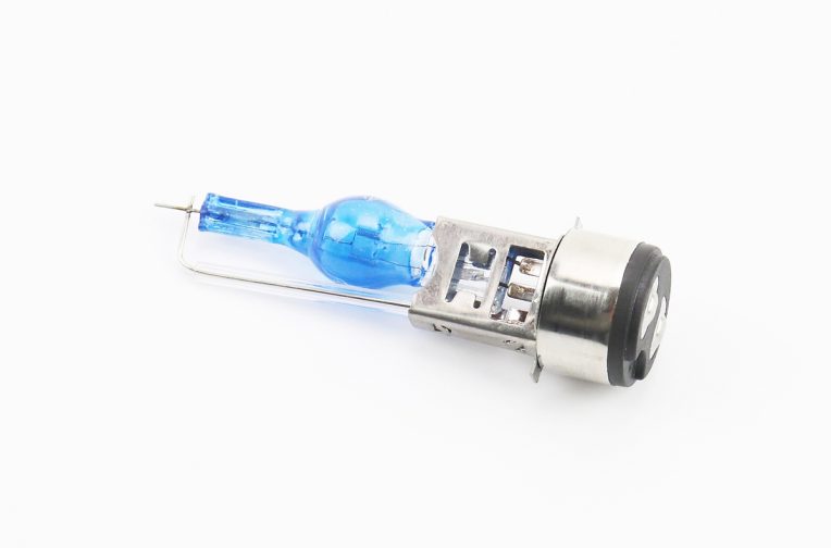 Лампа фари H6 BA20D 12V 35 / 35W “super” синя “свічка” тип 2