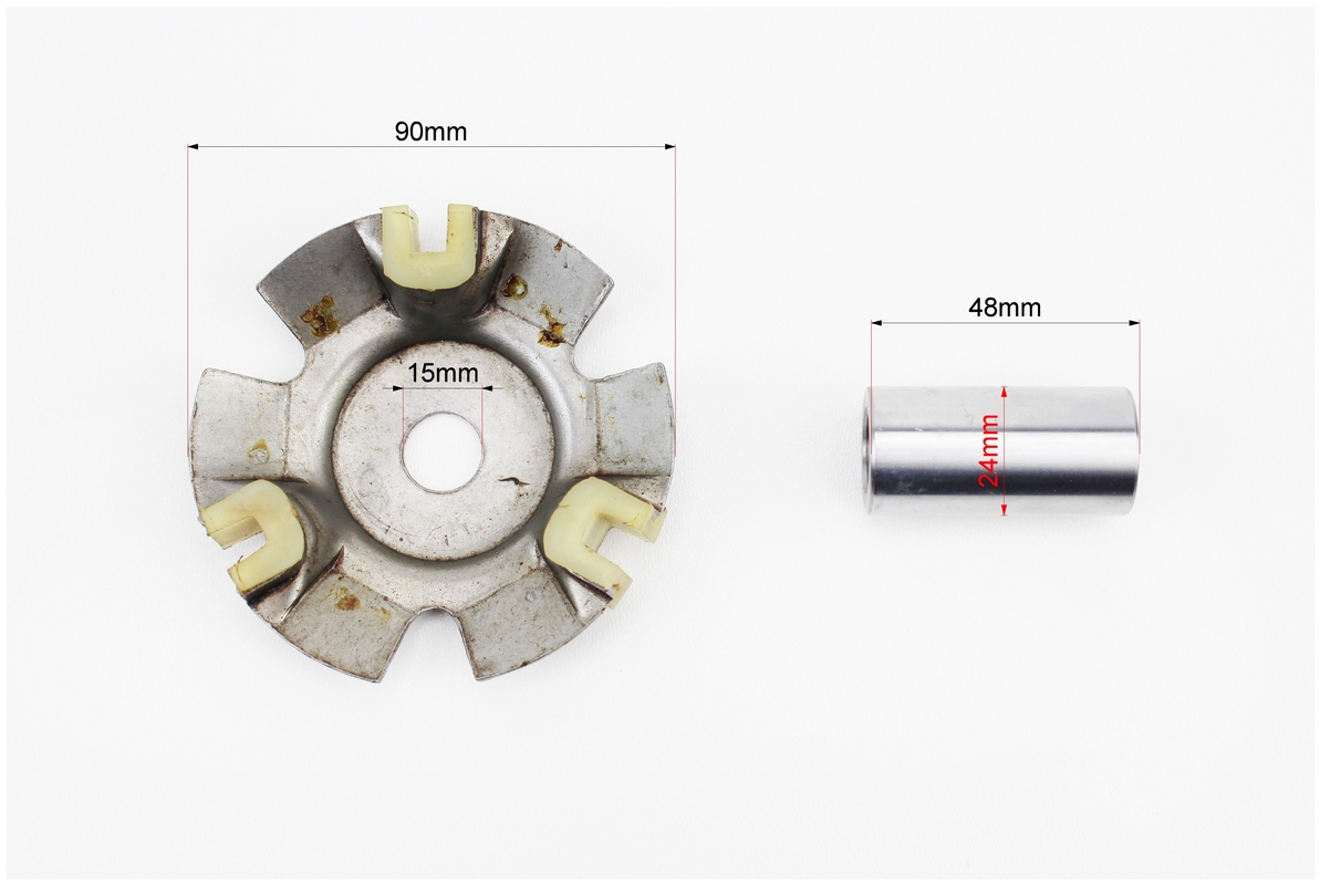 Вариатор передний к-кт Honda WH125/150 + втулка, крыльчатка — изображение 4