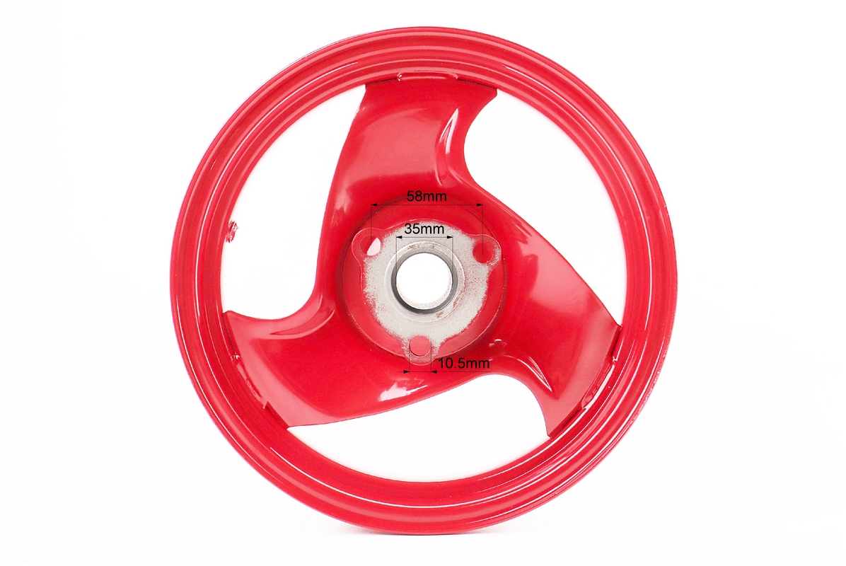 Диск колісний передній Yamaha (5BM) диск. гальмо (сталевий) червоний - Зображення 4