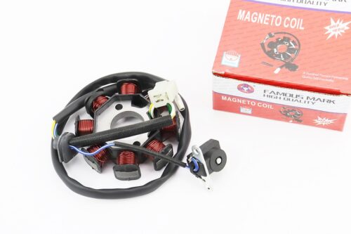 Статор магнето (генератора) Honda WH 100 (8 катушек разъем "мама 3+1")