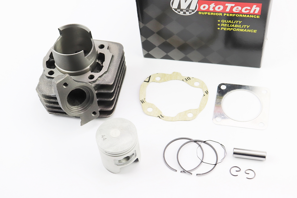 Цилиндр к-кт (цпг) Honda TACT AF09/AF16 65cc-44мм (палец 10мм, крепление глушителя 54мм), Тайвань