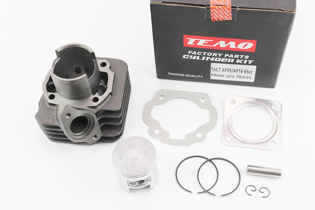 Цилиндр к-кт (цпг) Honda TACT AF09/AF16 65cc-44мм (палец 10мм, крепление глушителя 54мм), Тайвань
