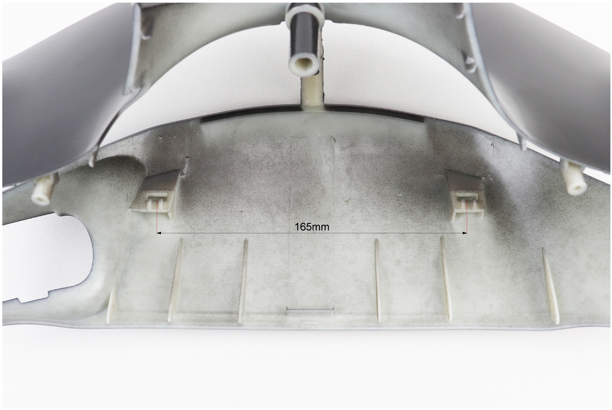 Honda DIO AF-35 пластик - руля передний "голова", ЧЕРНЫЙ (возможны незначительные дефекты покраски) — изображение 4