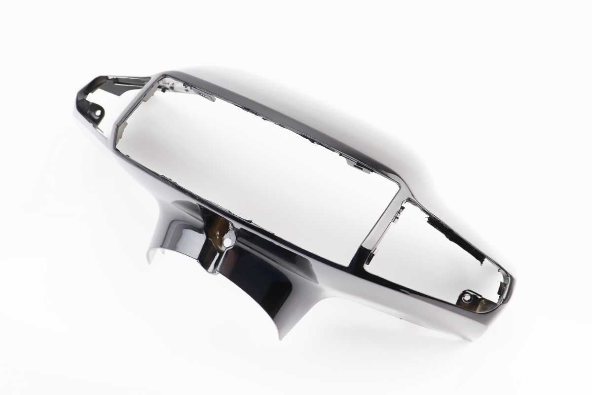 Suzuki ADDRESS V пластик - руля передний "голова" (под бараб. тормоз), ЧЁРНЫЙ