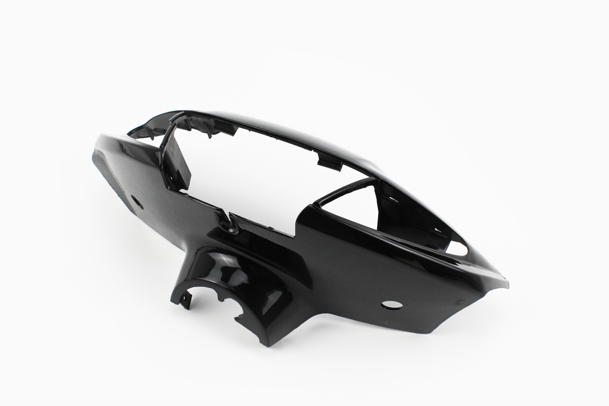 Yamaha JOG NEXT ZONE пластик - руля передний "голова" (под диск. тормоз), ЧЁРНЫЙ — изображение 2