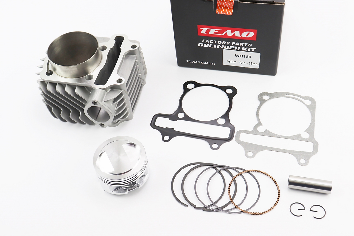 Цилиндр к-кт (цпг) WH180 62мм (высота цилиндра 69/90мм), (палец - 15мм), (см.фото размеров) Тайвань