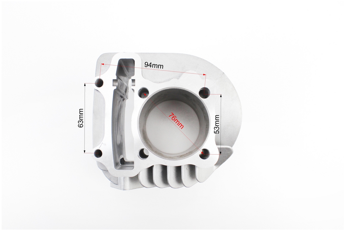 Цилиндр к-кт (цпг) WH180 62мм (высота цилиндра 69/90мм), (палец - 15мм), (см.фото размеров) Тайвань — изображение 4