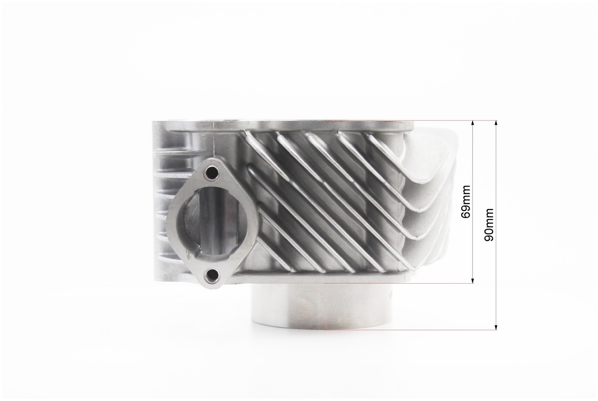 Цилиндр к-кт (цпг) WH180 62мм (высота цилиндра 69/90мм), (палец - 15мм), (см.фото размеров) Тайвань — изображение 5